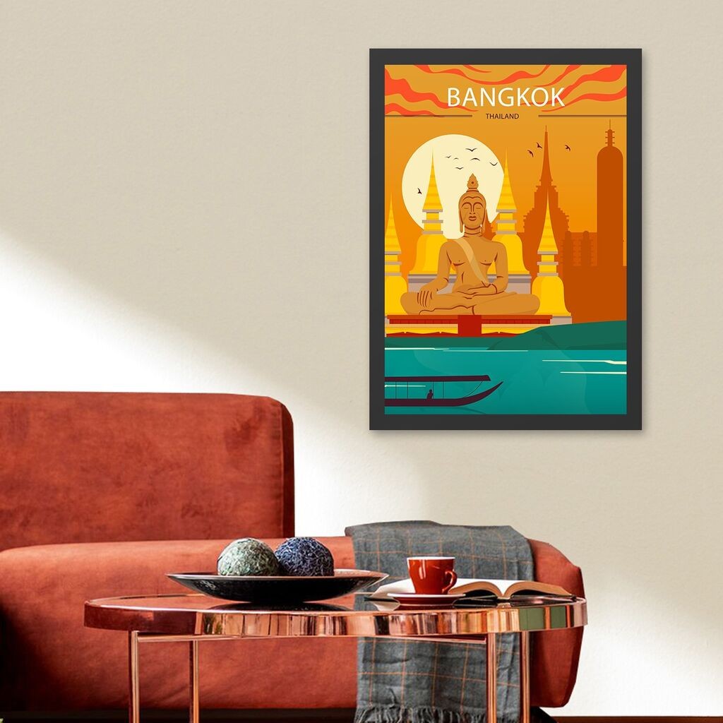 Wallity Uokvirena slika Bangkok 2, 35x45 cm