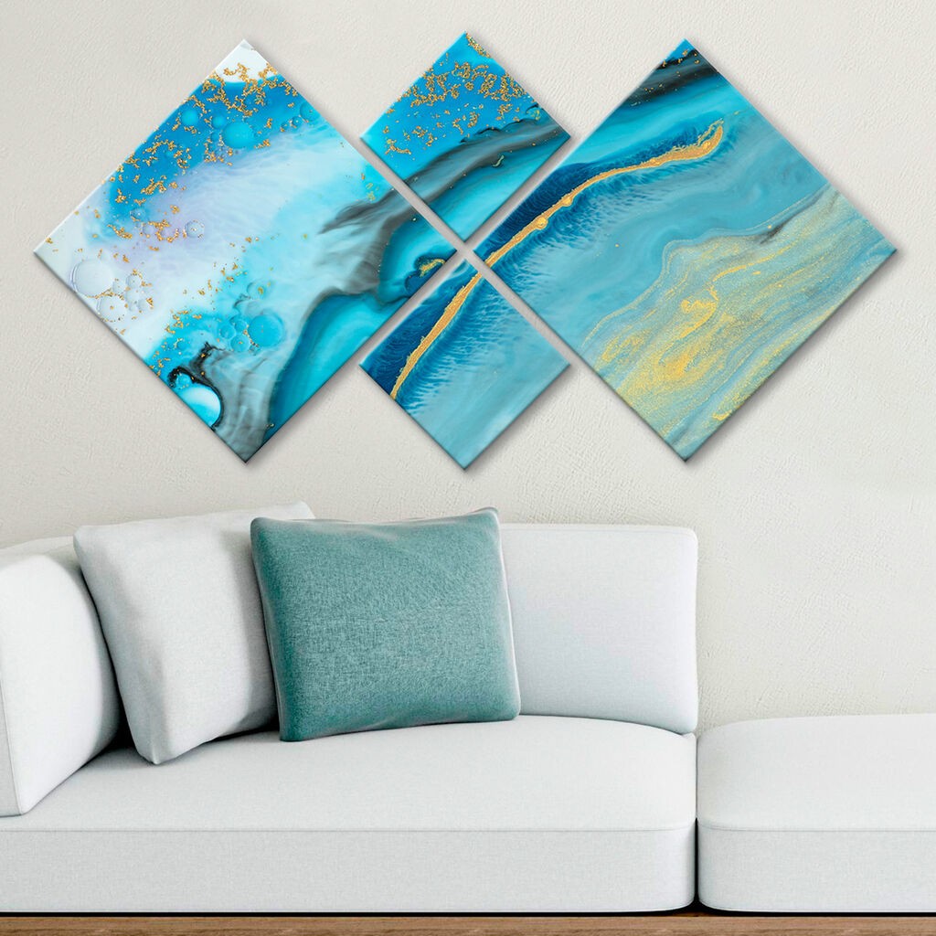 Wallity slika 4MDF2032644, 60x115 cm, 4 dijela