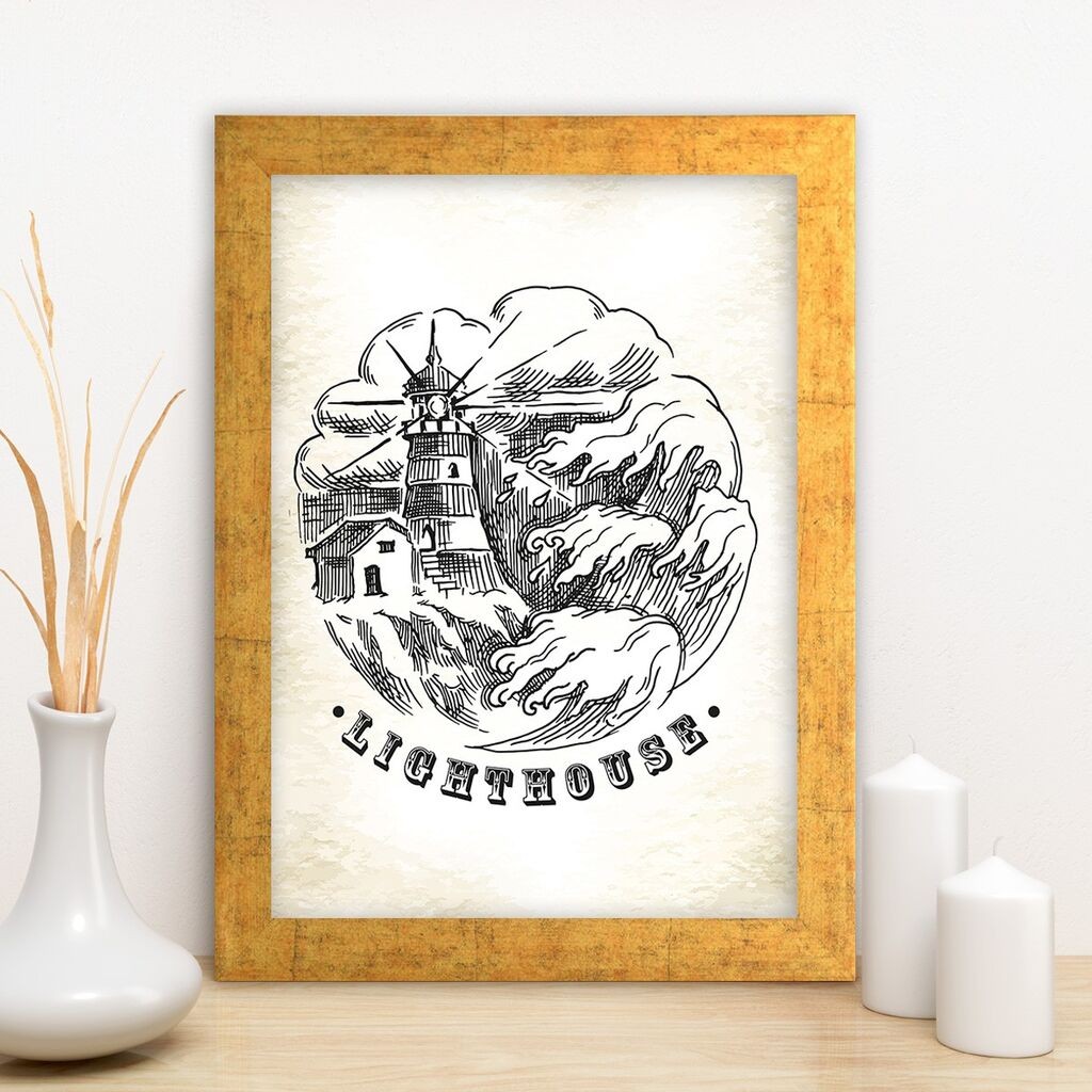 Uokvirena slika Wallity AC10348555964, 24x29 cm