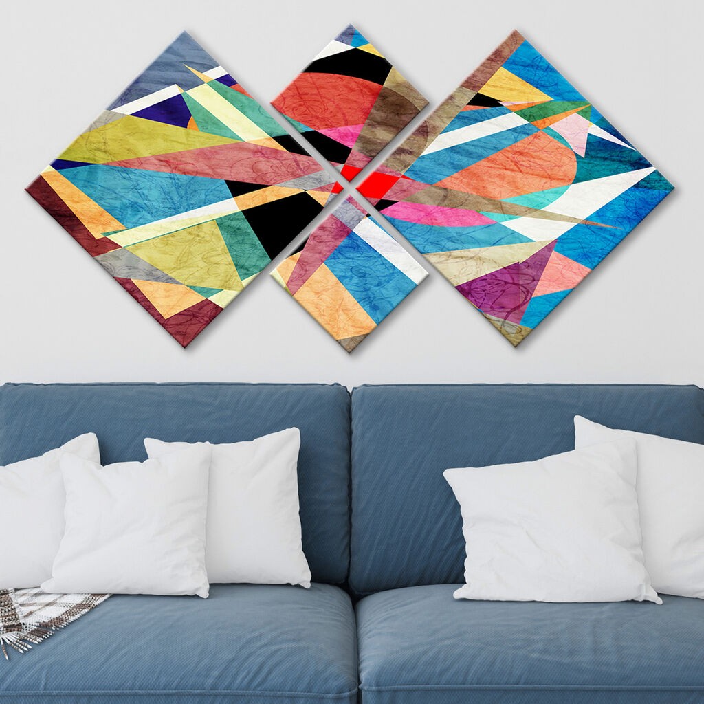 Wallity slika 4MDF234625642, 60x115 cm, 4 dijela