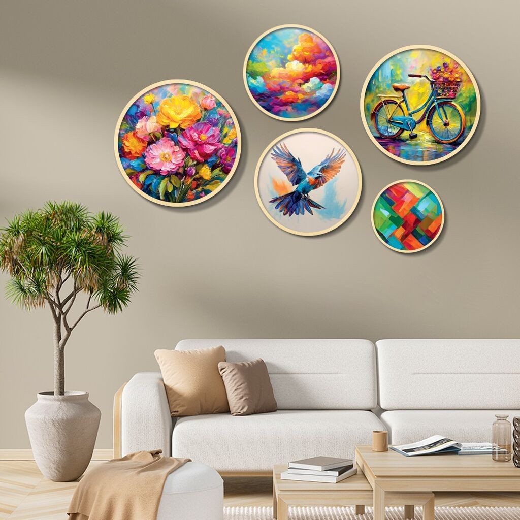 Wallity Uokvirena slika Yats-17, 5 dijelova