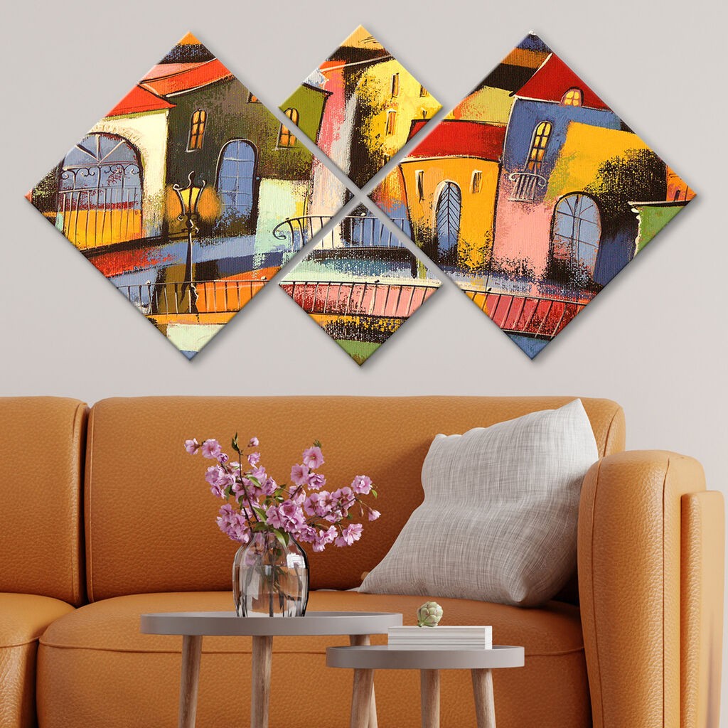 Wallity slika 4MDF1042732249, 60x115 cm, 4 dijela