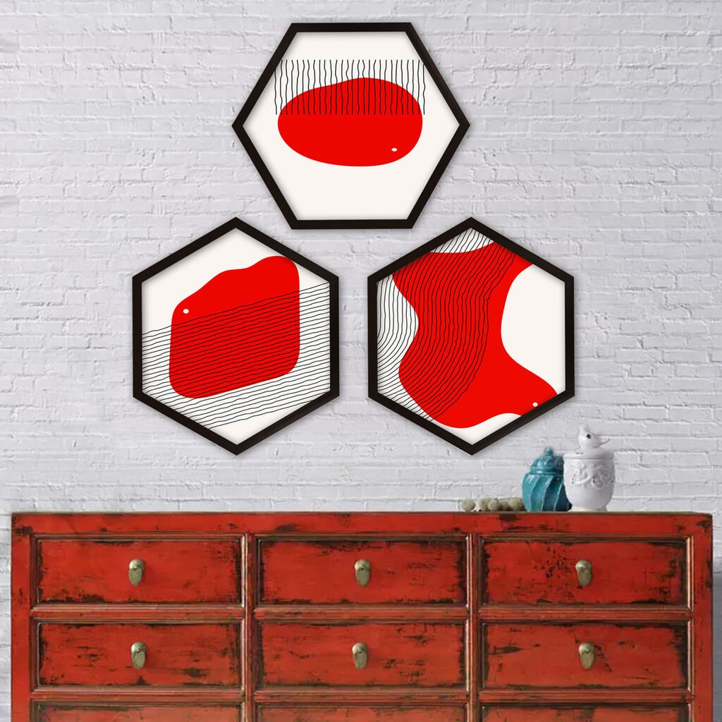 Wallity Uokvirena slika 6GEN11181, 35x35 cm, 3 dijela