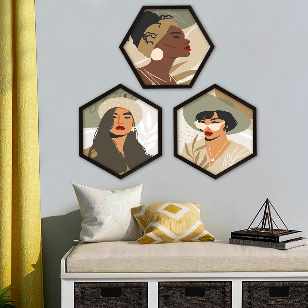 Wallity Uokvirena slika 6GEN5609131, 35x35 cm, 3 dijela