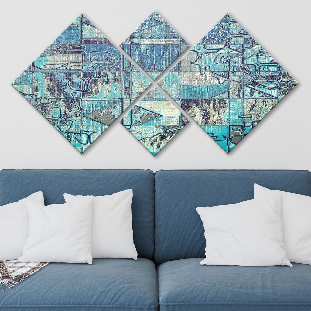 Wallity slika 4MDF504702988, 60x115 cm, 4 dijela