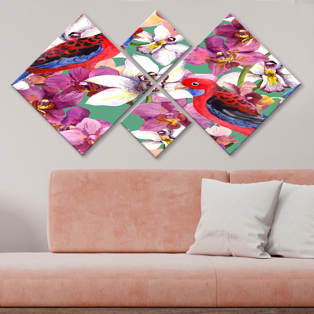 Wallity slika 4MDF195377042, 60x115 cm, 4 dijela