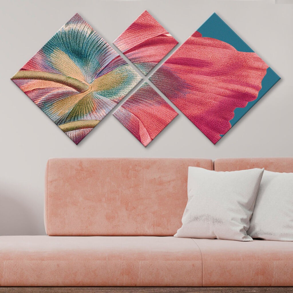 Wallity slika 4MDF1826561, 60x115 cm, 4 dijela