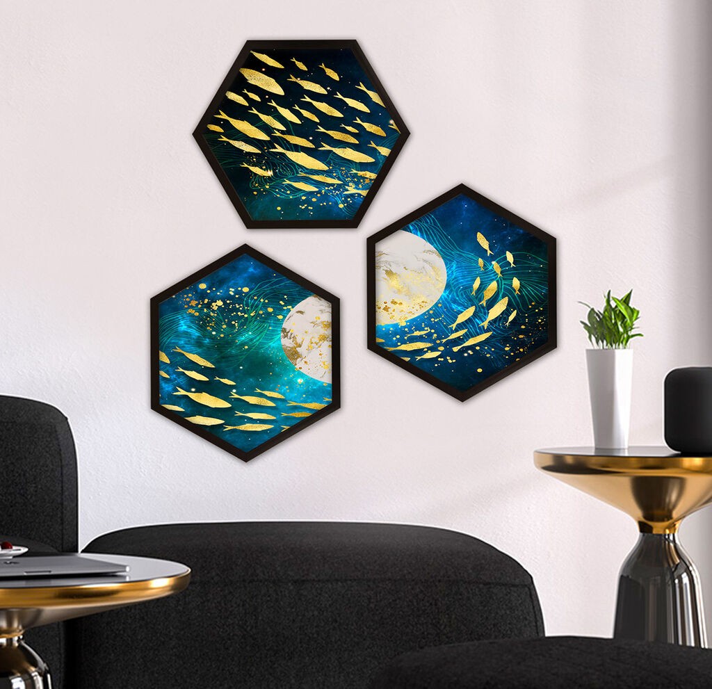 Wallity Uokvirena slika 6GEN1613488, 35x35 cm, 3 dijela