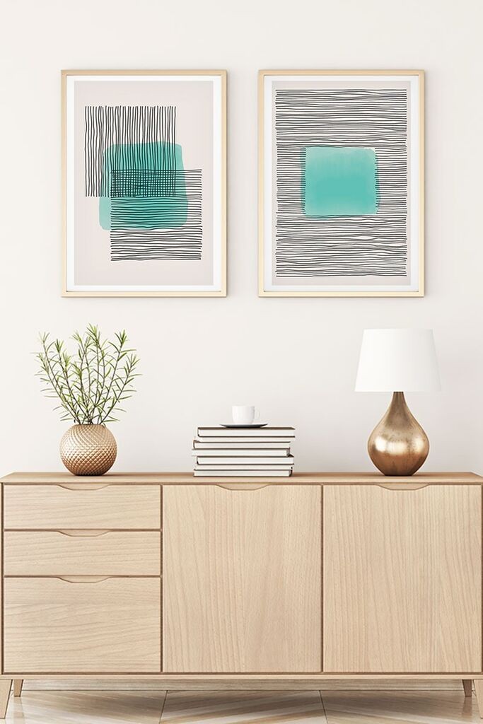 Wallity Uokvirena slika Huhu141, 20x30 cm, 2 dijela