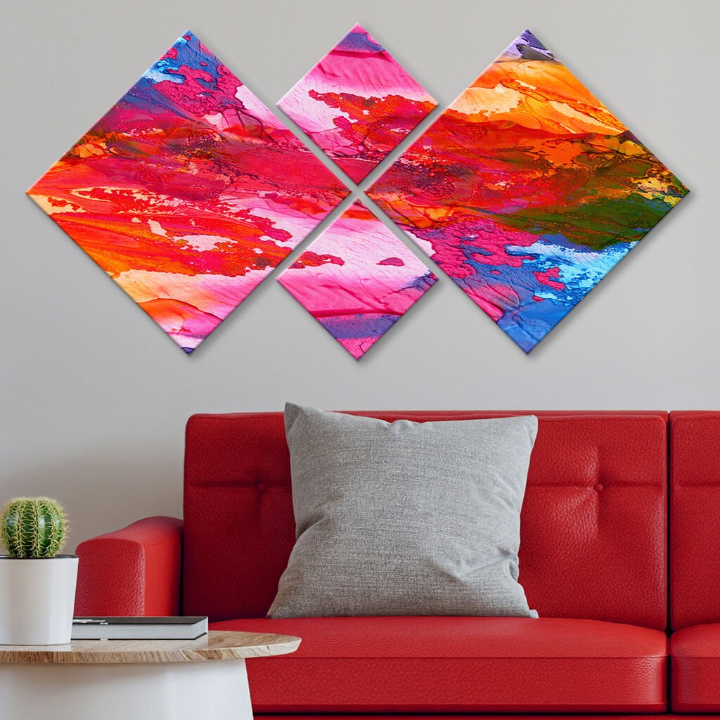 Wallity slika 4MDF9757856, 60x115 cm, 4 dijela