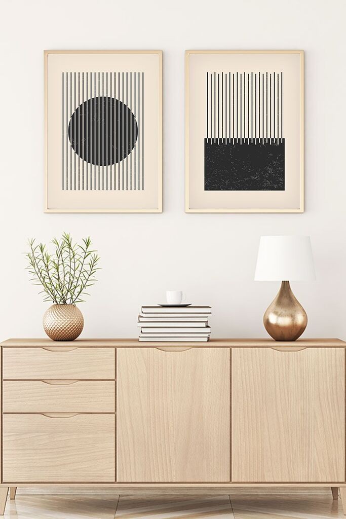 Wallity Uokvirena slika Huhu82, 50x70 cm, 2 dijela