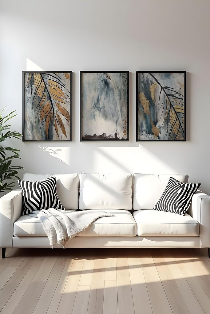 Wallity Uokvirena slika Huhu477S, 35x50 cm, 3 dijela