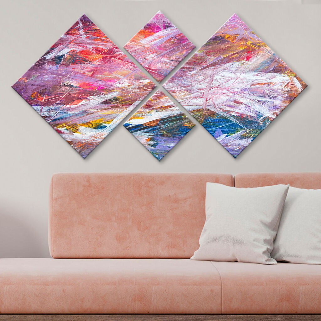 Wallity slika 4MDF560238, 60x115 cm, 4 dijela