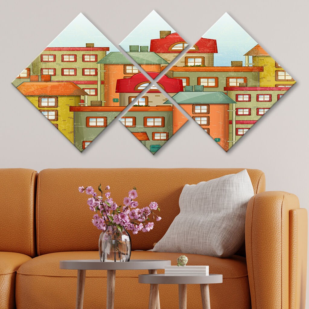 Wallity slika 4MDF21275457, 60x115 cm, 4 dijela