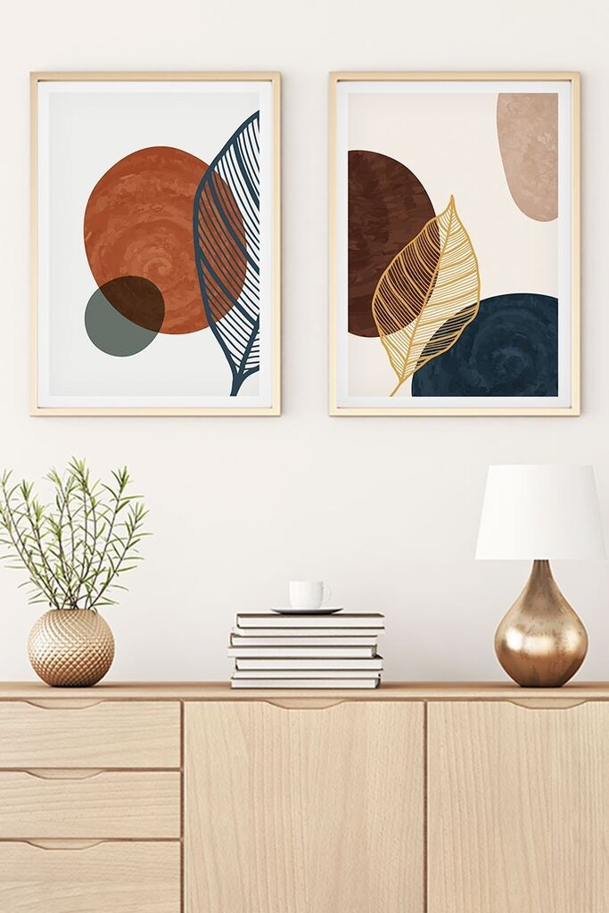 Wallity Uokvirena slika Huhu46, 30x40 cm, 2 dijela