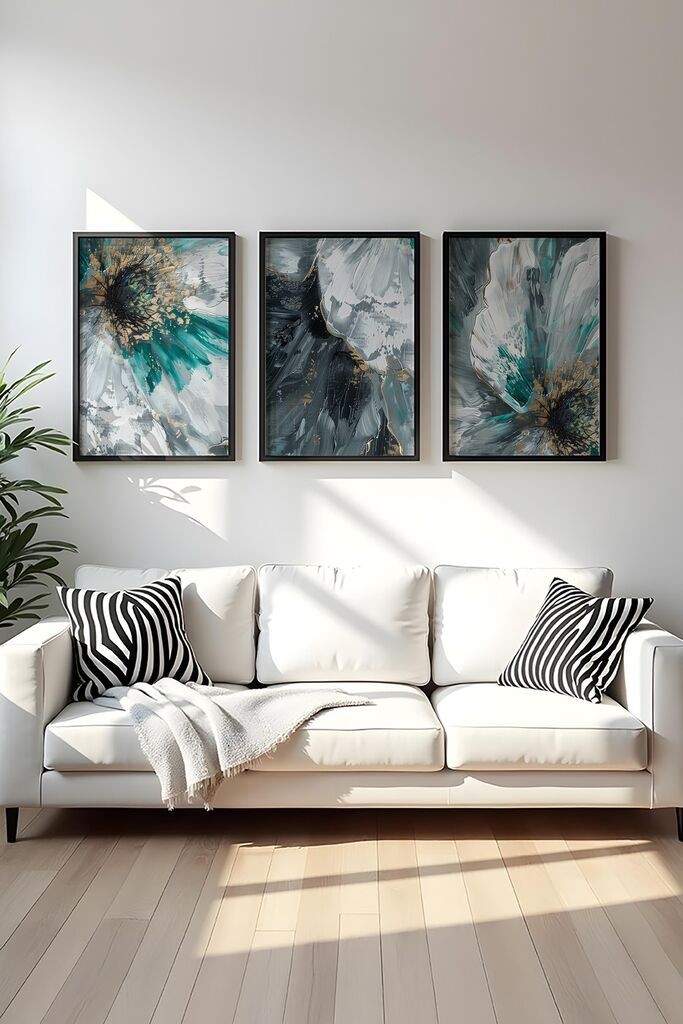 Wallity Uokvirena slika Huhu472S, 20x30 cm, 3 dijela