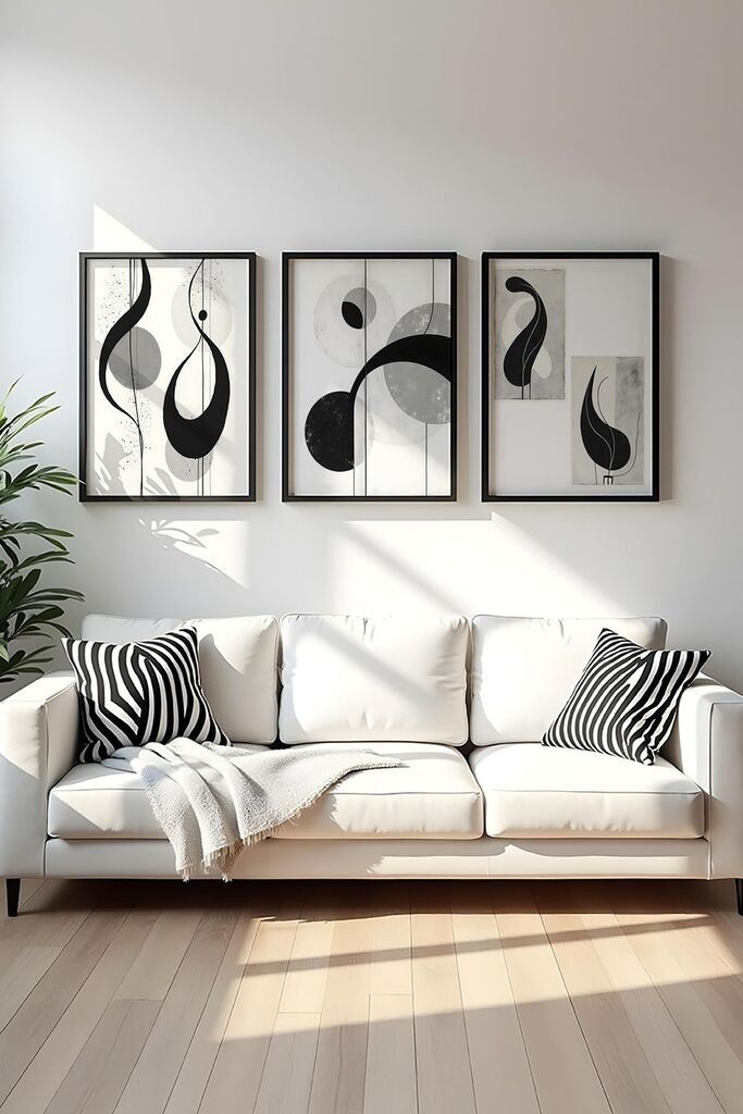 Uramljena slika Wallity Huhu437, 20x30 cm, 3 dijela