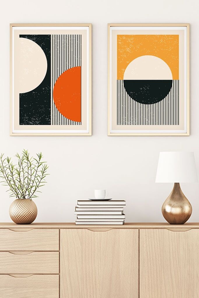 Uramljena slika Wallity Huhu18, 35x50 cm, 2 dijela