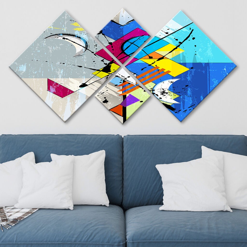 Wallity slika 4MDF464777969, 60x115 cm, 4 dijela