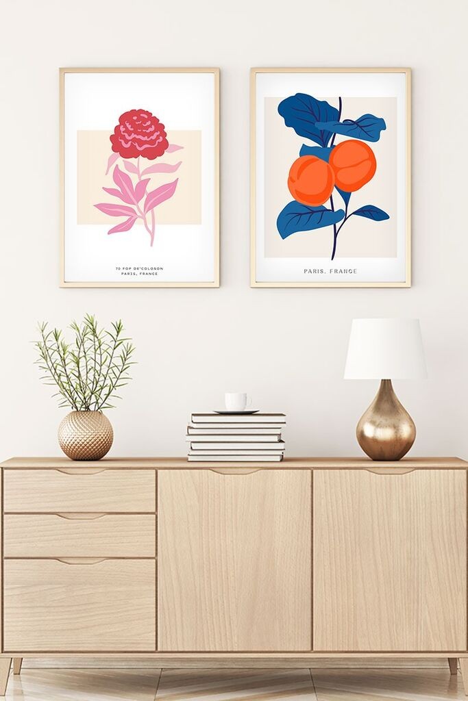 Uramljena slika Wallity Huhu172, 35x50 cm, 2 dijela