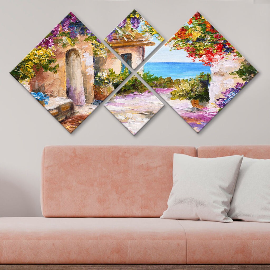 Wallity slika 4MDF75470683, 60x115 cm, 4 dijela