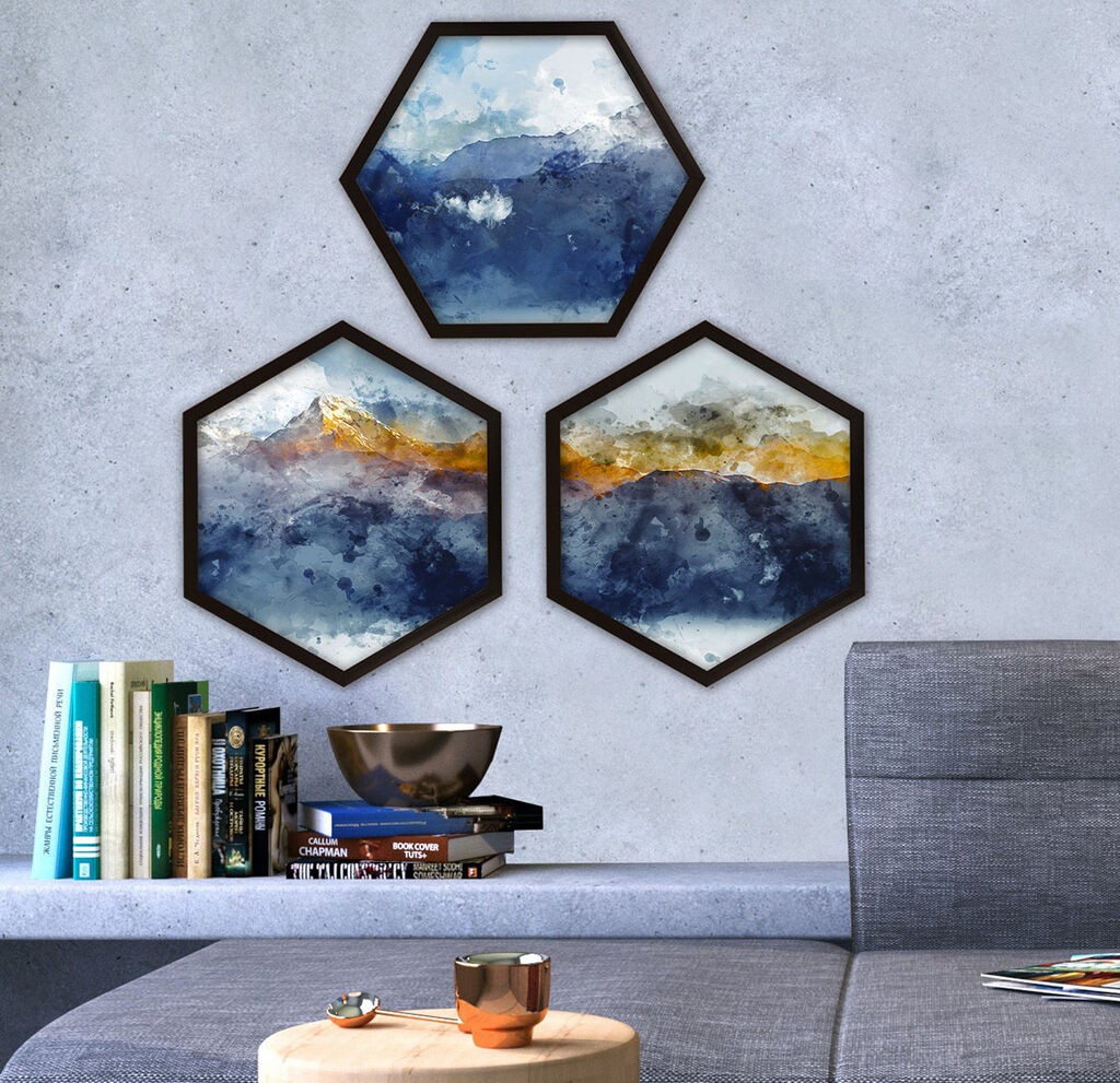 Wallity Uokvirena slika 6GEN549919111, 35x35 cm, 3 dijela