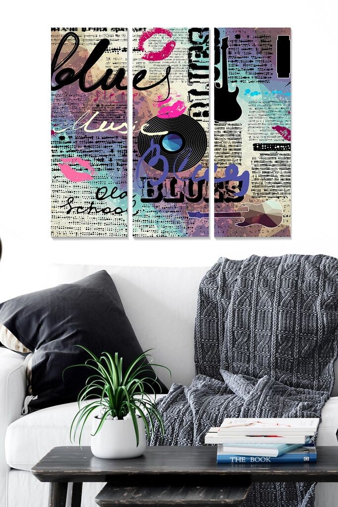 Wallity slika MDF100196442, 70x50 cm, 3 dijela