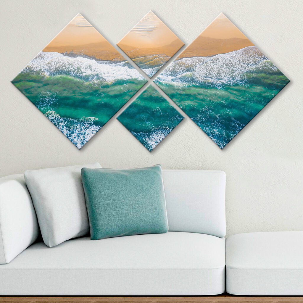 Wallity slika 4MDF595284, 60x115 cm, 4 dijela