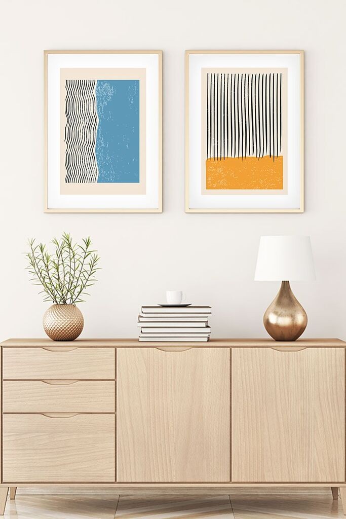 Wallity Uokvirena slika Huhu107, 20x30 cm, 2 dijela