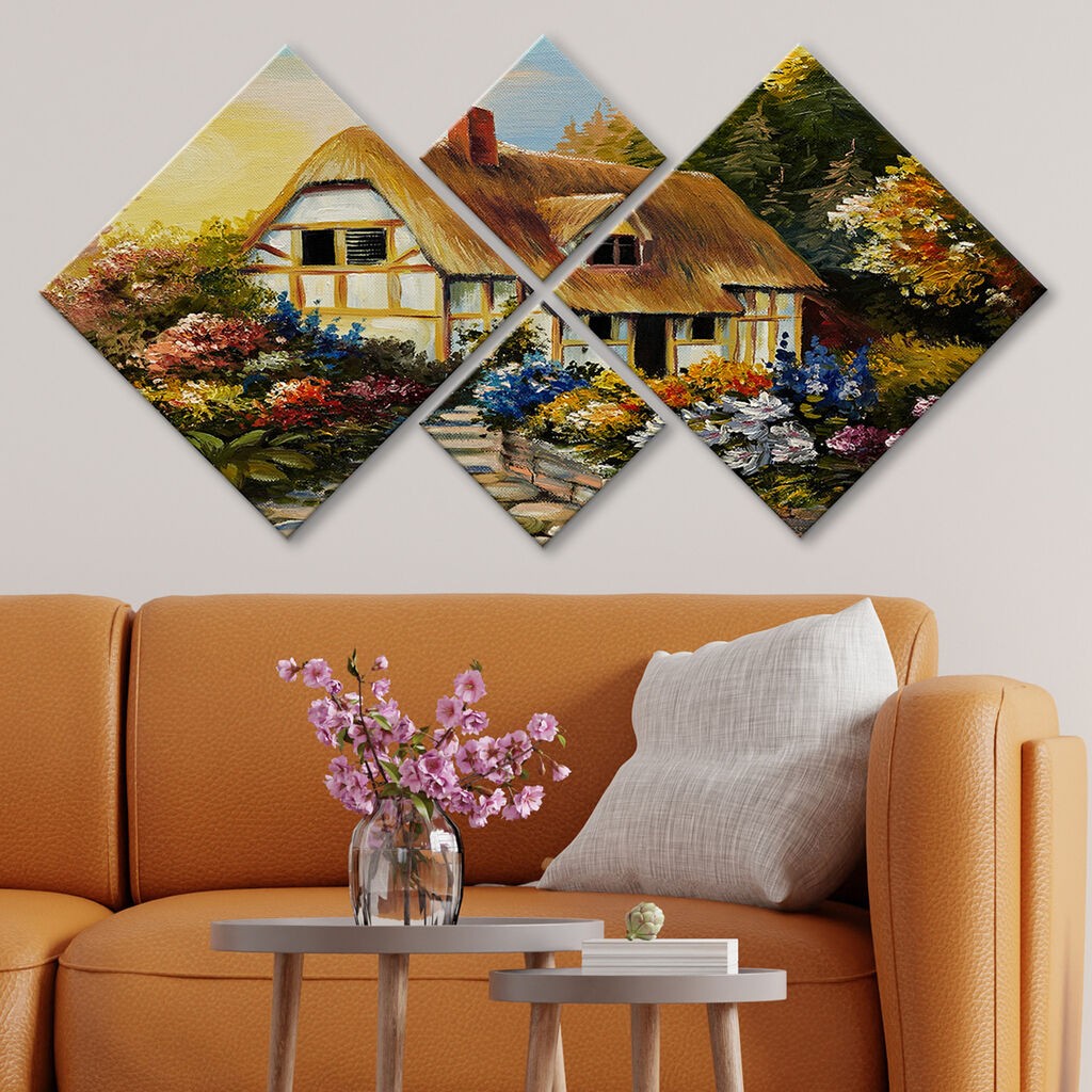 Wallity slika 4MDF69242389, 60x115 cm, 4 dijela