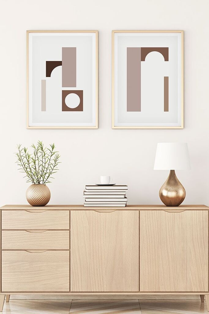 Wallity Uokvirena slika Huhu110, 35x50 cm, 2 dijela