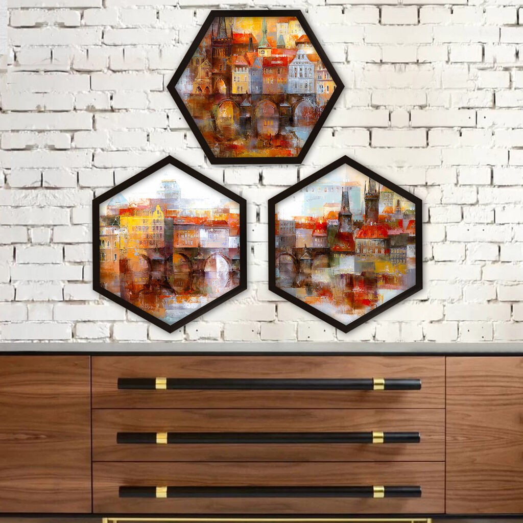 Wallity Uokvirena slika 6GEN739130269, 35x35 cm, 3 dijela