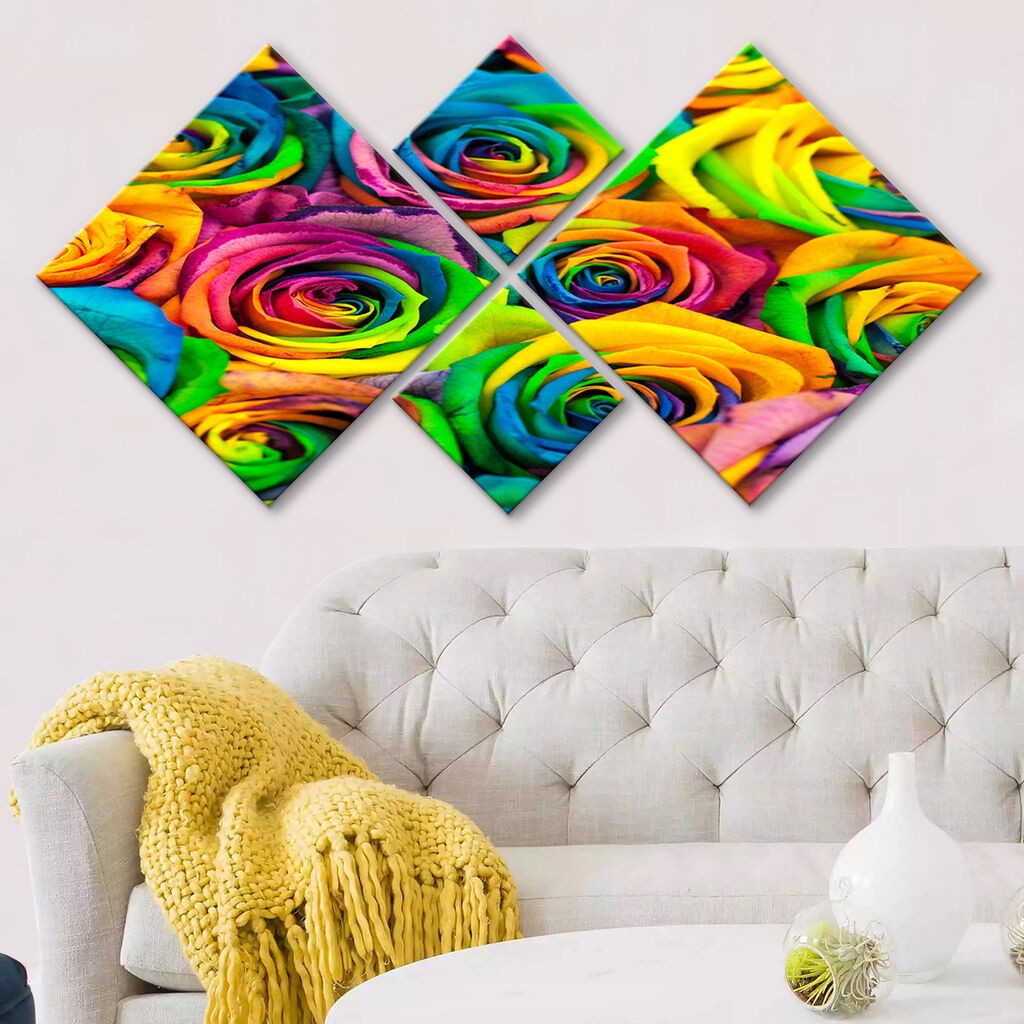 Wallity slika 4MDF127274552, 60x115 cm, 4 dijela