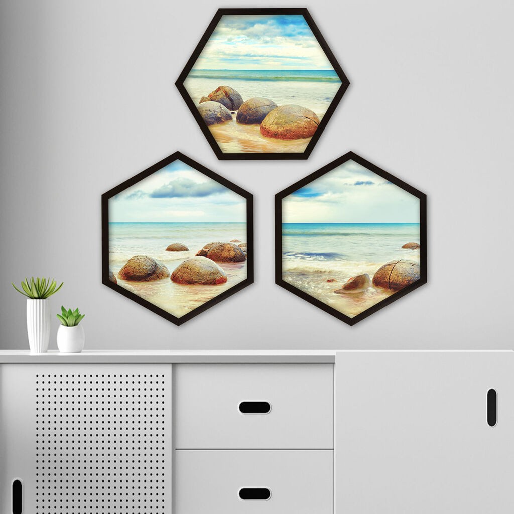 Wallity Uokvirena slika 6GEN98098709, 35x35 cm, 3 dijela