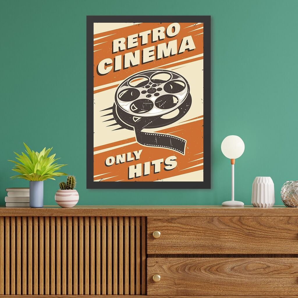 Wallity Uokvirena slika Retro Cinema 3, 40x55 cm