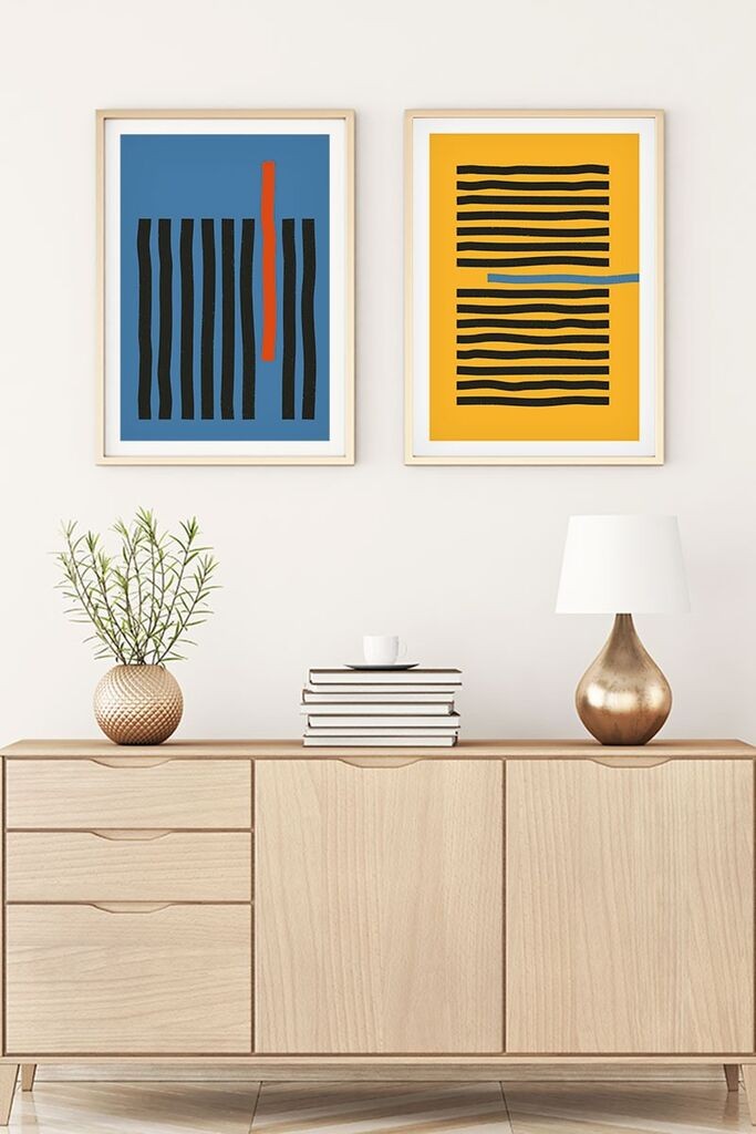 Wallity Uokvirena slika Huhu128, 20x30 cm, 2 dijela