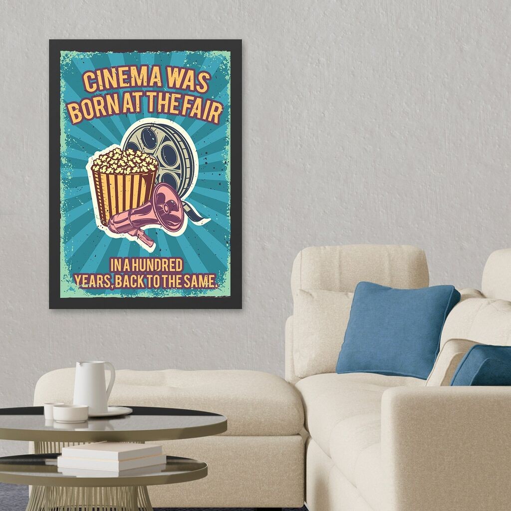 Wallity Uokvirena slika Kino, 35x45 cm