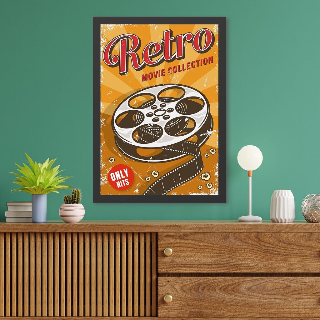 Uramljena slika Wallity Retro Movie Collection, 35x45 cm