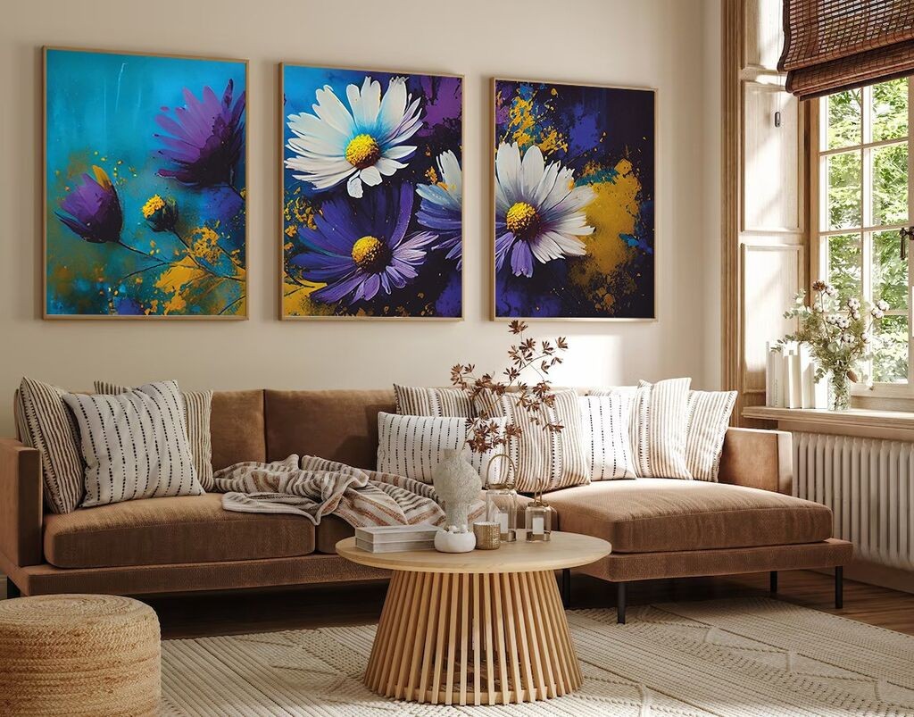 Uramljena slika Wallity Huhu223, 35x50 cm, 3 dijela