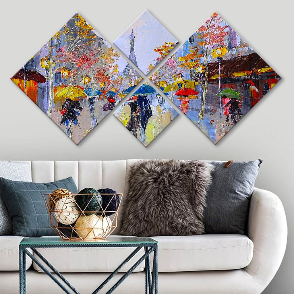 Wallity slika 4MDF246961234, 60x115 cm, 4 dijela