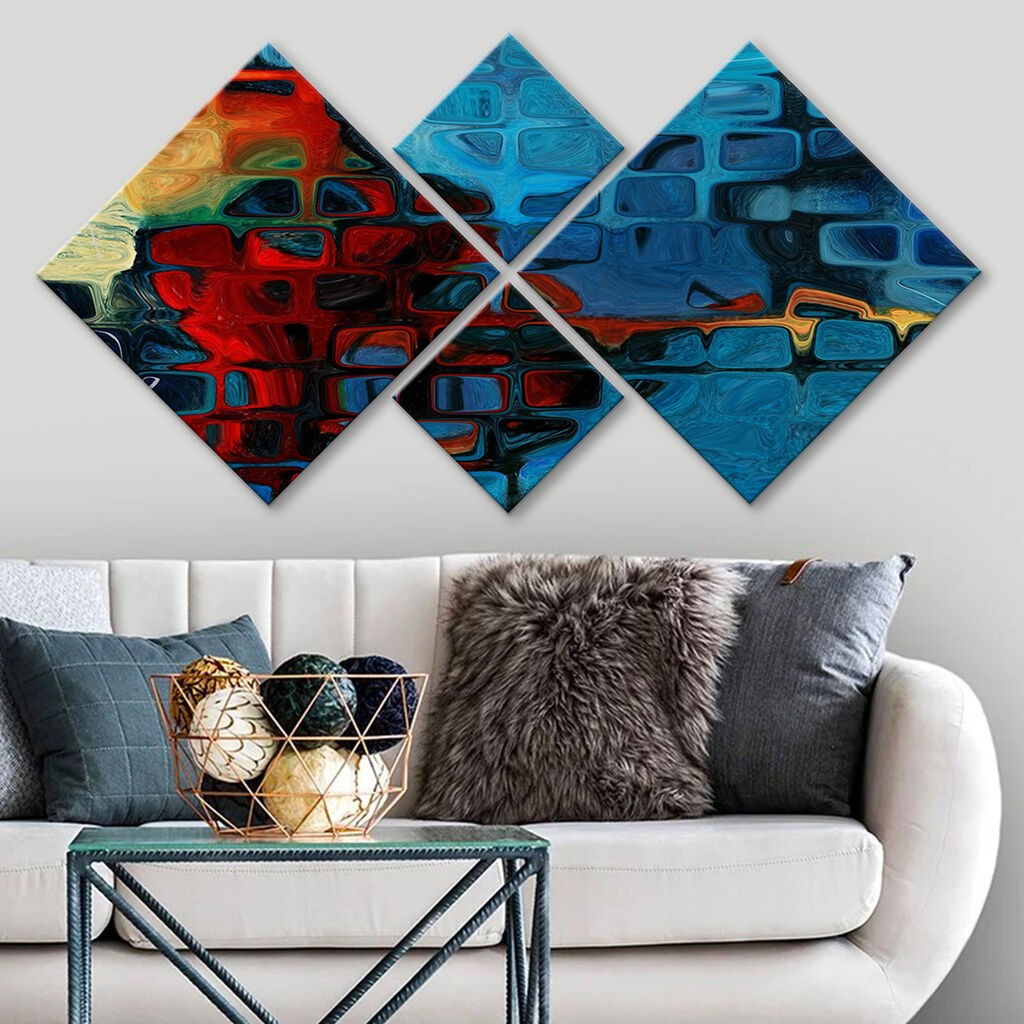 Wallity slika 4MDF74015095, 60x115 cm, 4 dijela