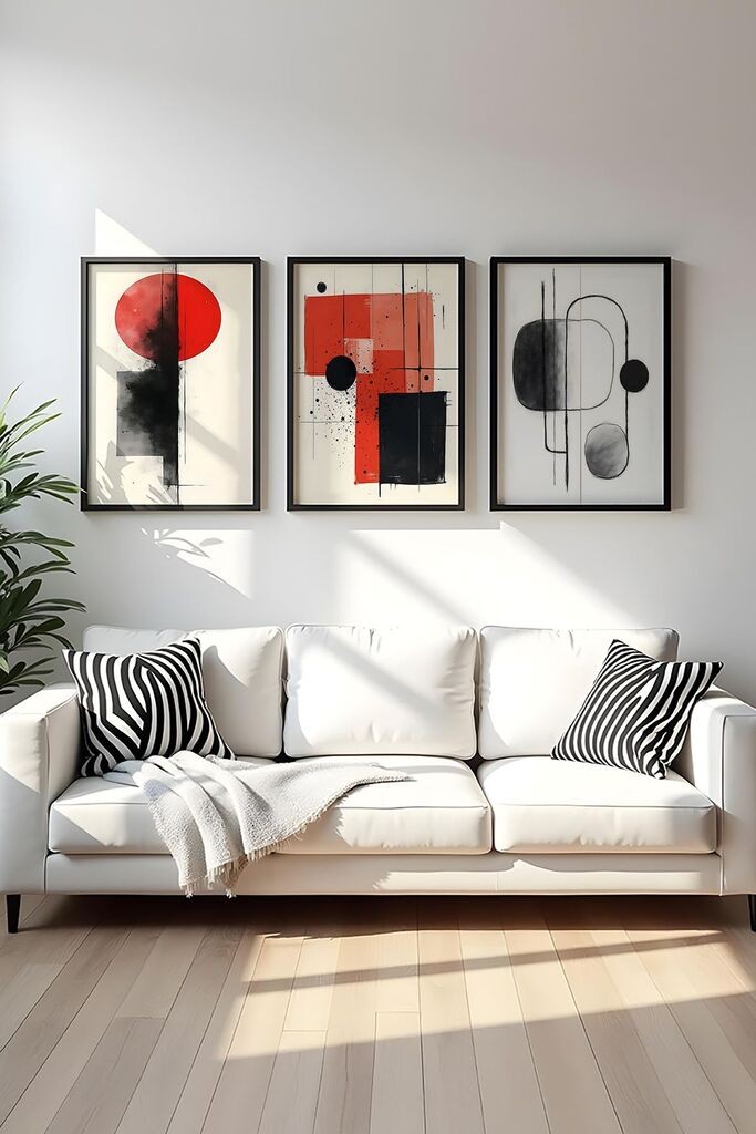 Uramljena slika Wallity Huhu439, ​​​​50x35 cm, 3 dijela