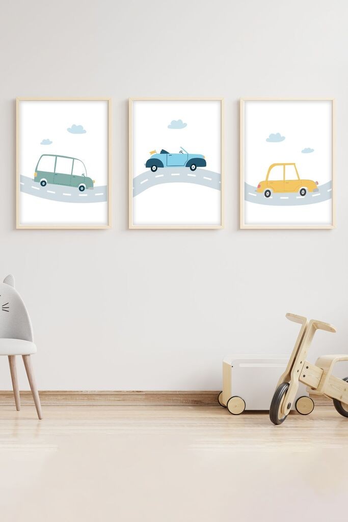 Uramljena slika Wallity Huhu151, 50x70 cm, 3 dijela