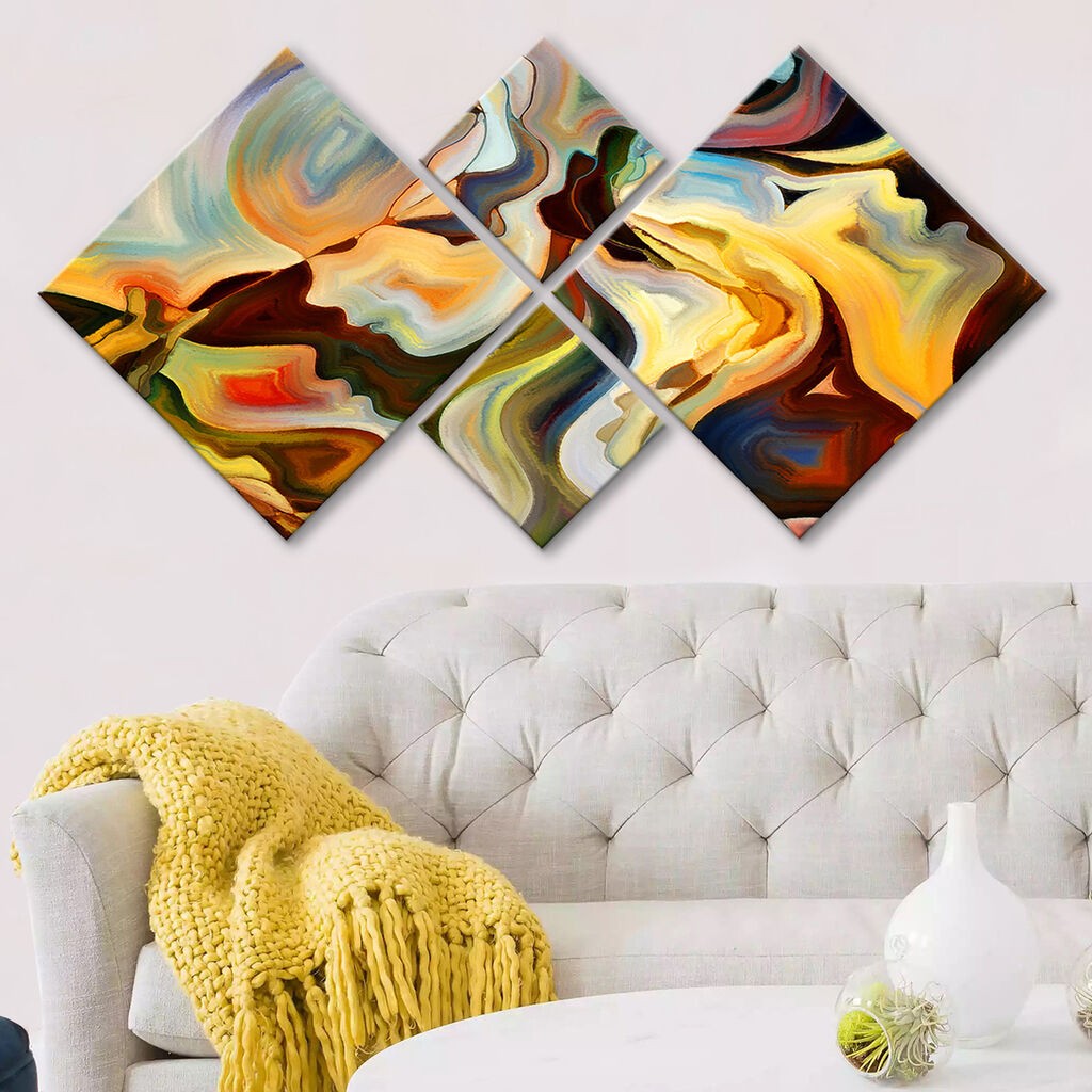 Wallity slika 4MDF230711539, 60x115 cm, 4 dijela