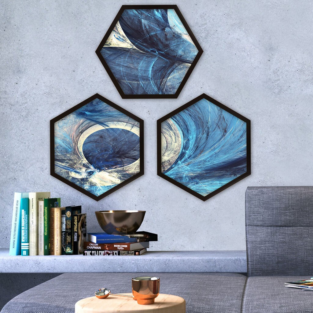 Wallity Uokvirena slika 6GEN586492415, 35x35 cm, 3 dijela