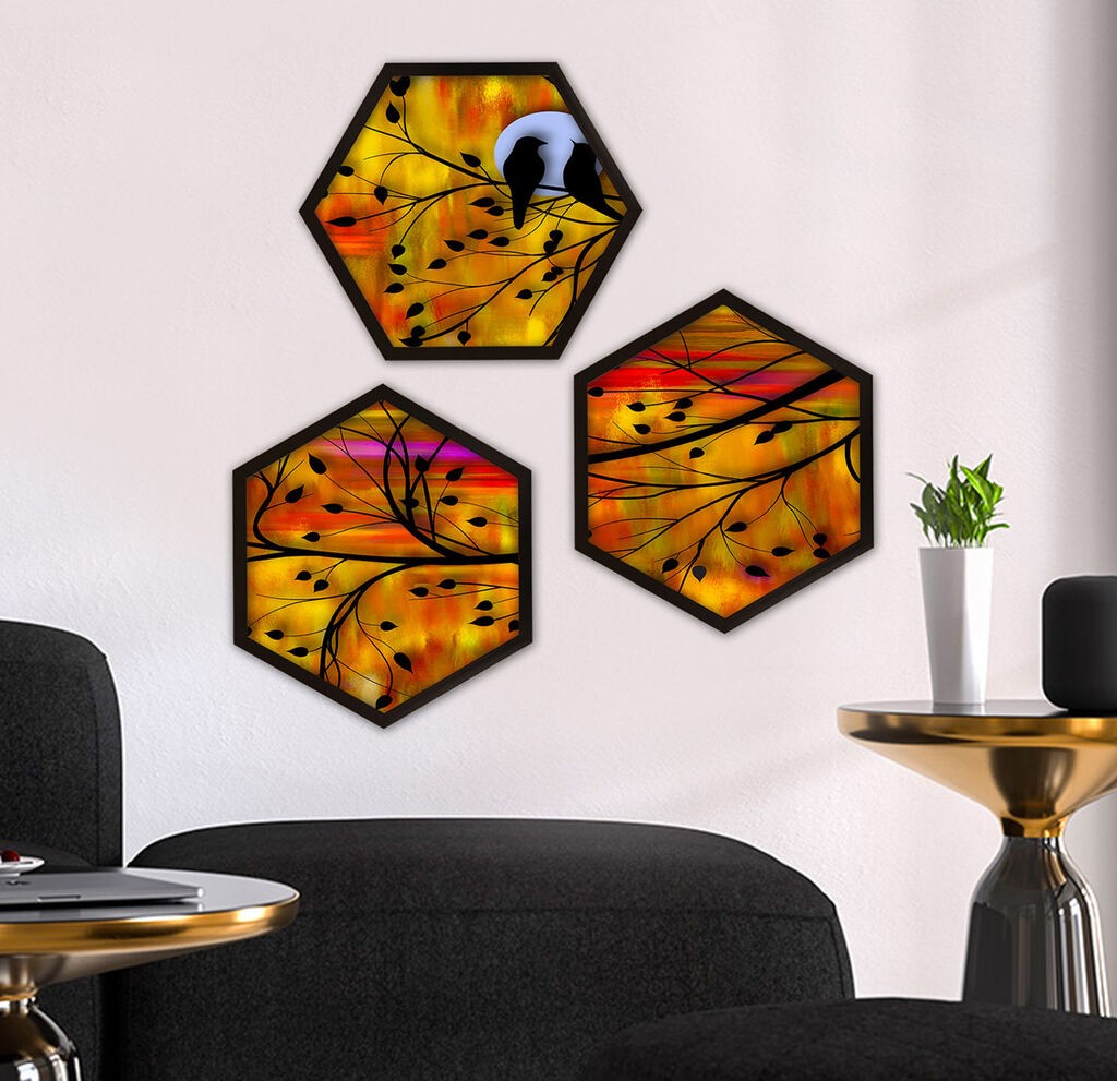 Wallity Uokvirena slika 6GEN1764481, 35x35 cm, 3 dijela