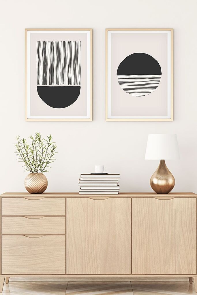 Wallity Uokvirena slika Huhu142, 50x70 cm, 2 dijela