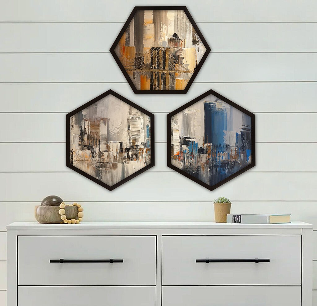 Wallity Uokvirena slika 6GEN1420135, 35x35 cm, 3 dijela