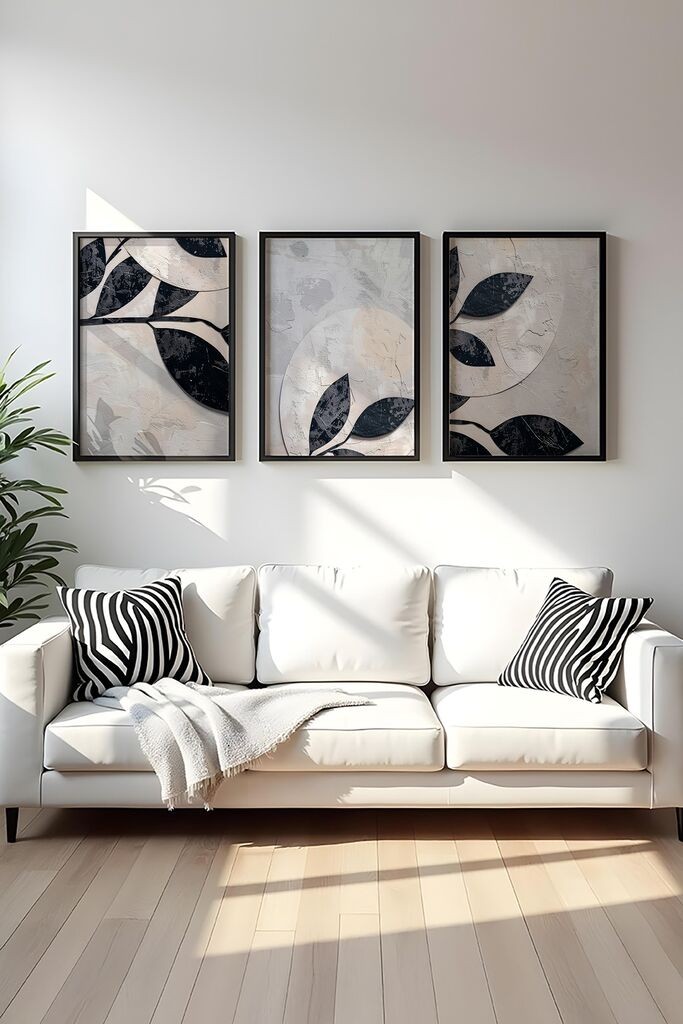 Wallity Uokvirena slika Huhu466S, 20x30 cm, 3 dijela