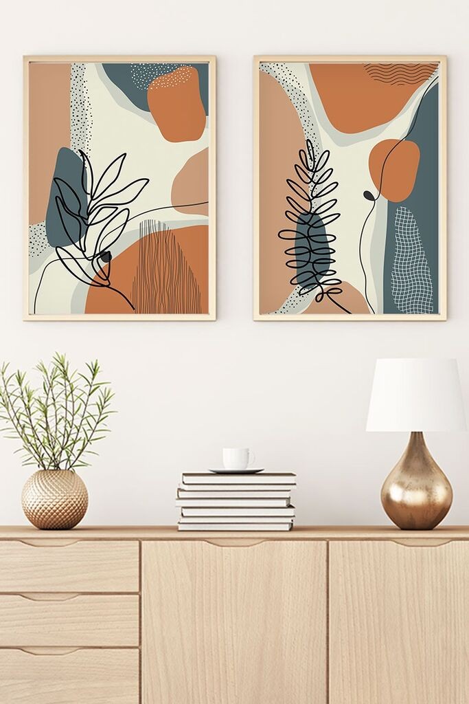 Wallity Uokvirena slika Huhu35, 35x50 cm, 2 dijela